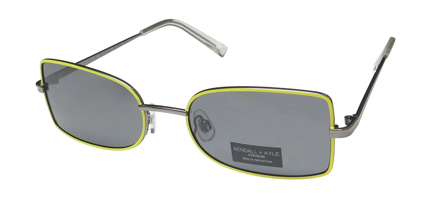 Kendall + Kylie Kk4058 Marnie 799 Sunglasses Neon Yellow 0mm