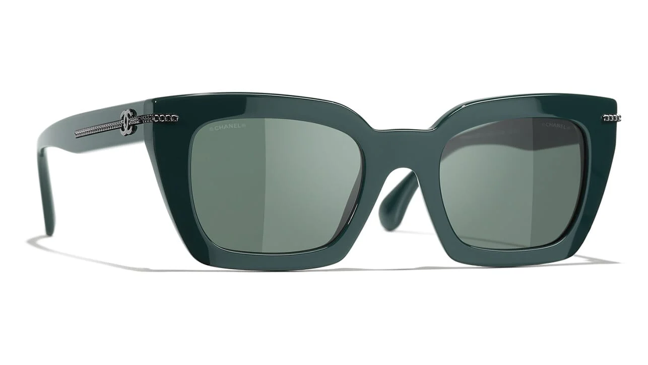 Chanel 5509 c.1459/3H Sunglasses Green 140mm Women
