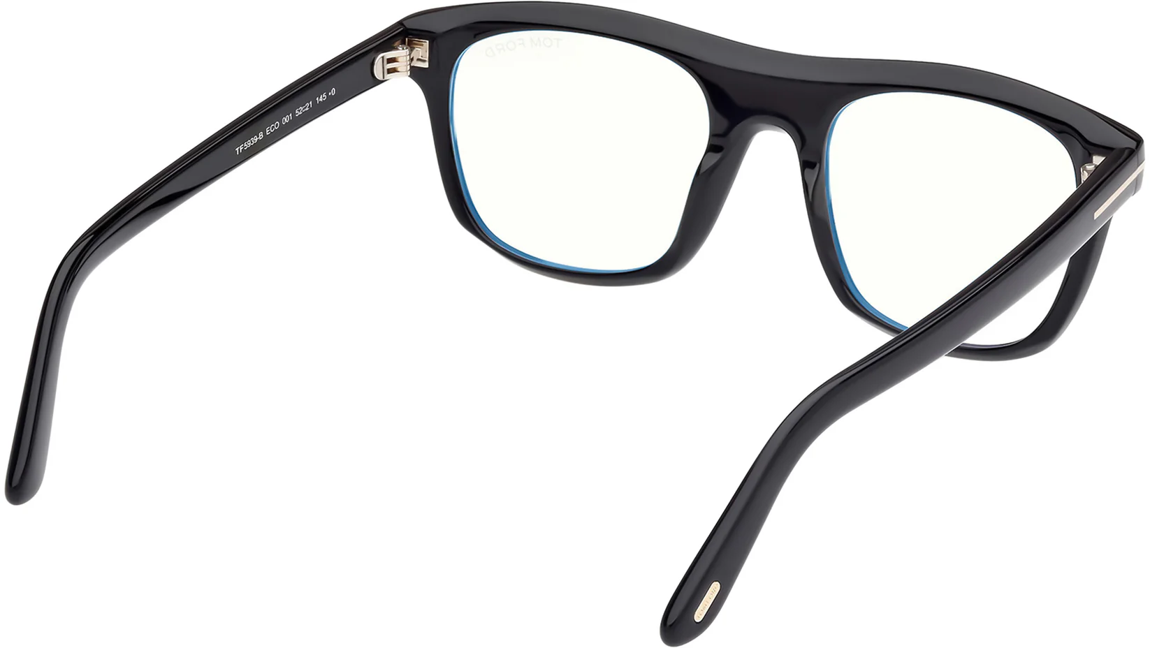Tom Ford FT5939B 001 Eyeglasses Shiny Black 52mm Men 5