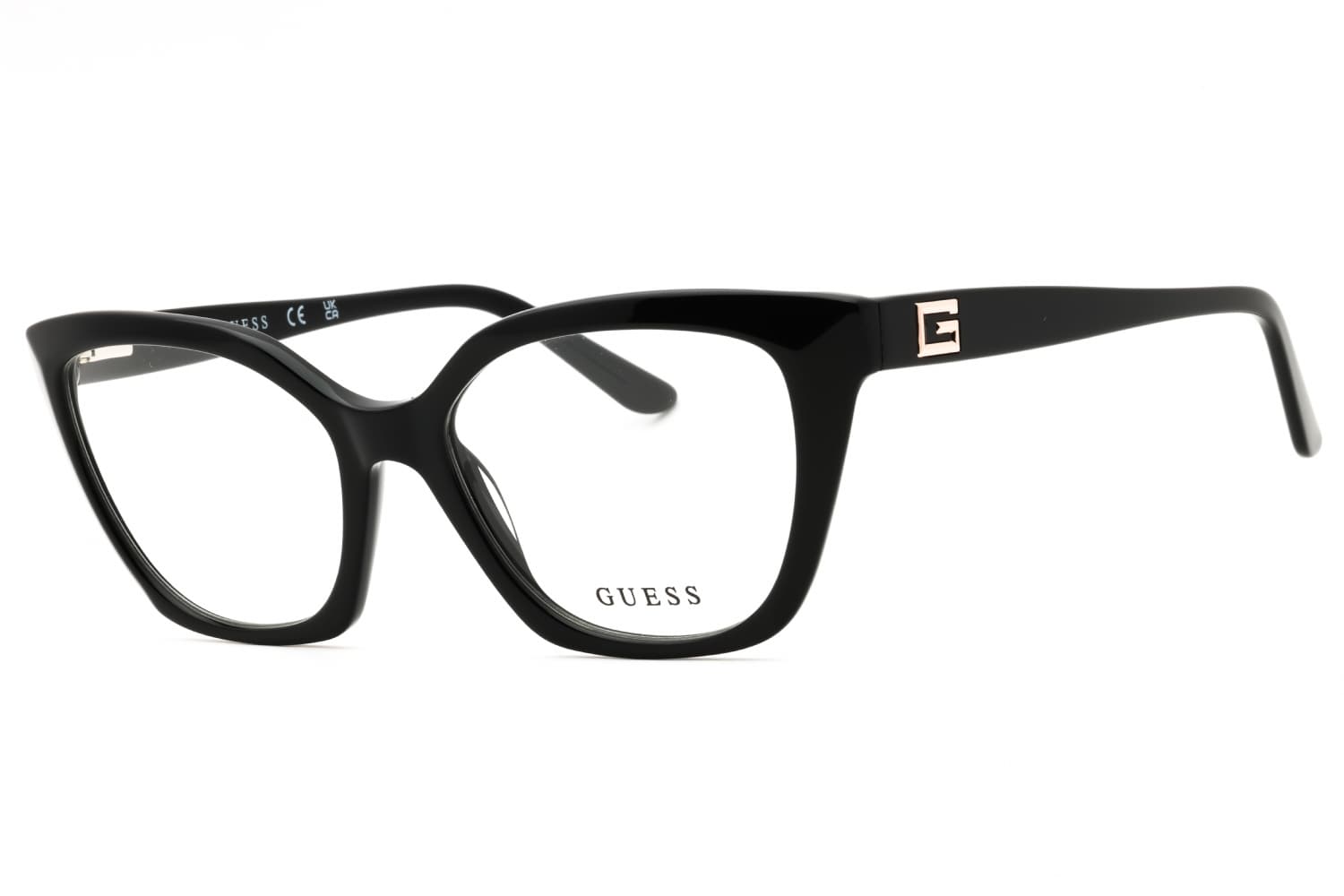 Guess GU50111 001 Eyeglasses Shiny Black 55mm Women