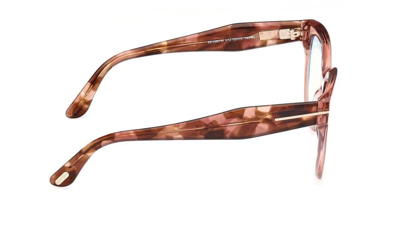 Tom Ford FT5987B 072 Eyeglasses Shiny Pink 52mm Women 5
