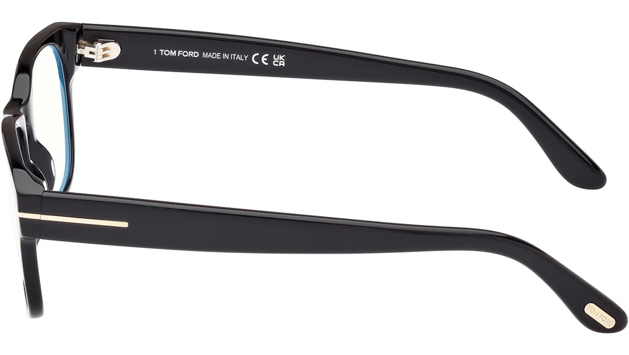 Tom Ford FT5898B 001 Eyeglasses Shiny Black 52mm Men 4