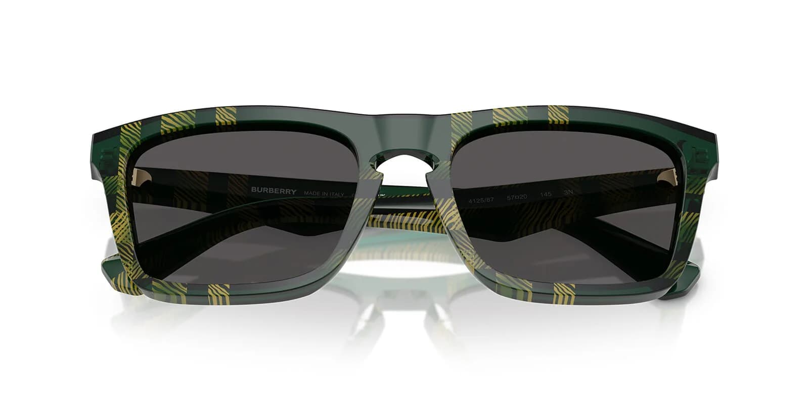 Burberry 0BE4434 412587 Sunglasses Check Green 57mm Men 4