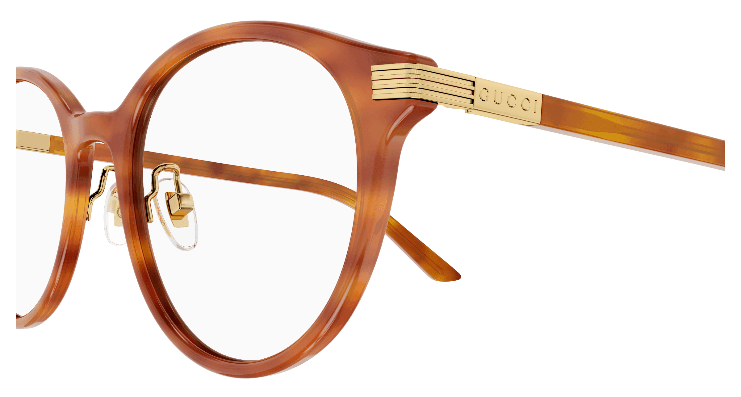 Gucci GG1454OK 003 Eyeglasses Havana 52mm Women 2