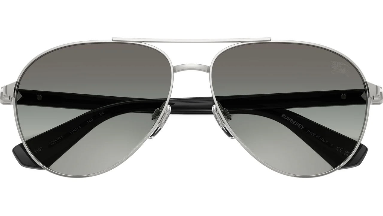 Burberry 0BE3167 100511 Sunglasses Silver 59mm Men 5
