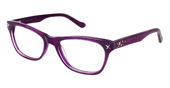 Nicole Miller FRONT C02 Eyeglasses Purple 52mm Women