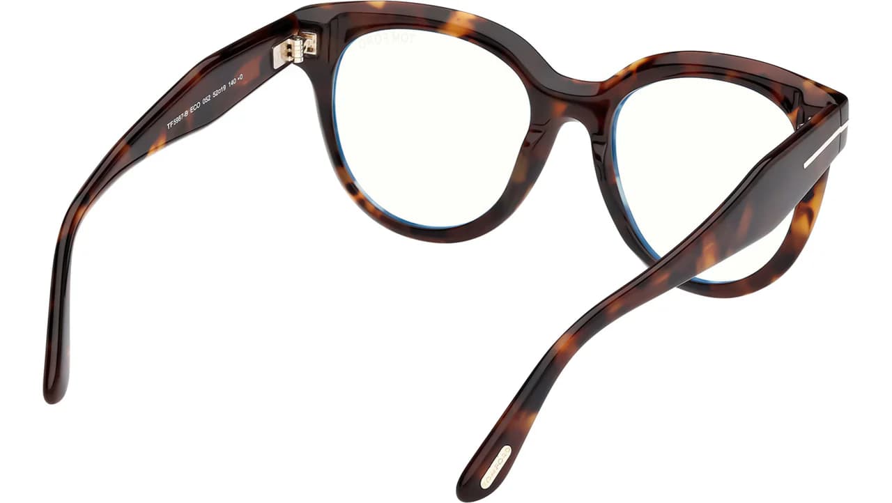 Tom Ford FT5987B 052 Eyeglasses Dark Havana 52mm Women 5