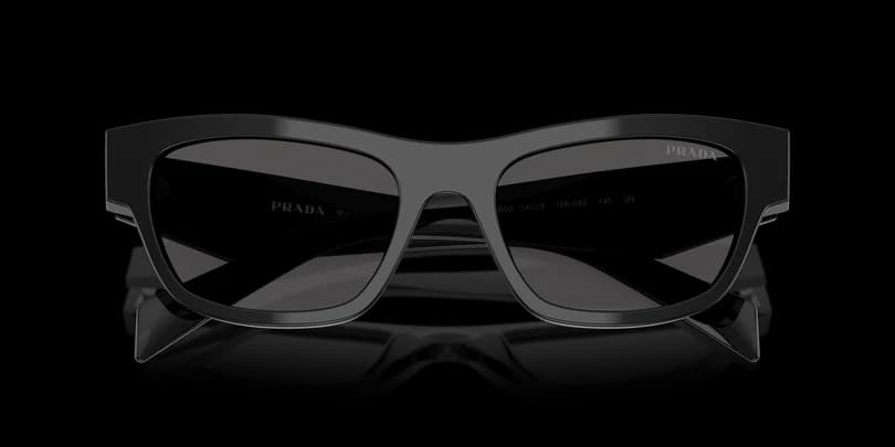 Prada 0PR B09S 16K08Z Sunglasses Black 52mm Women 5