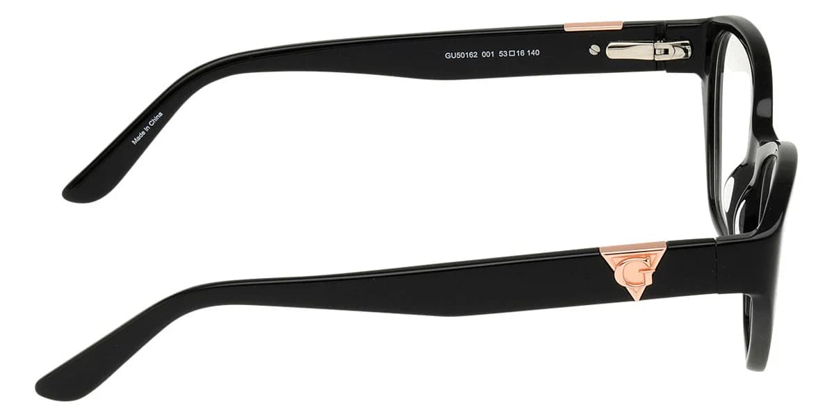 Guess GU50162 001 Eyeglasses Shiny Black 51mm Women 5