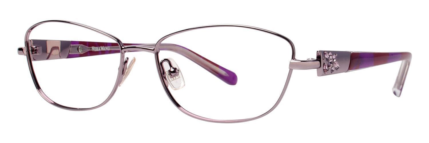 Vera Wang Diaphanous Eyeglasses Lilac 51mm Women