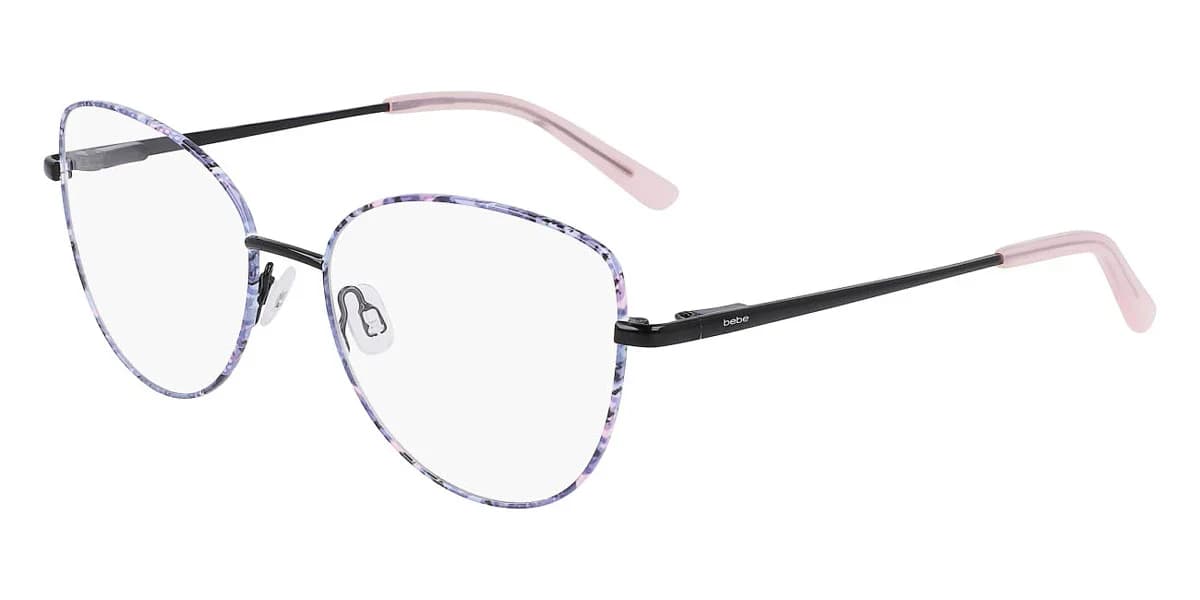 Bebe BB5207 001 Eyeglasses Jet Floral 51mm Women