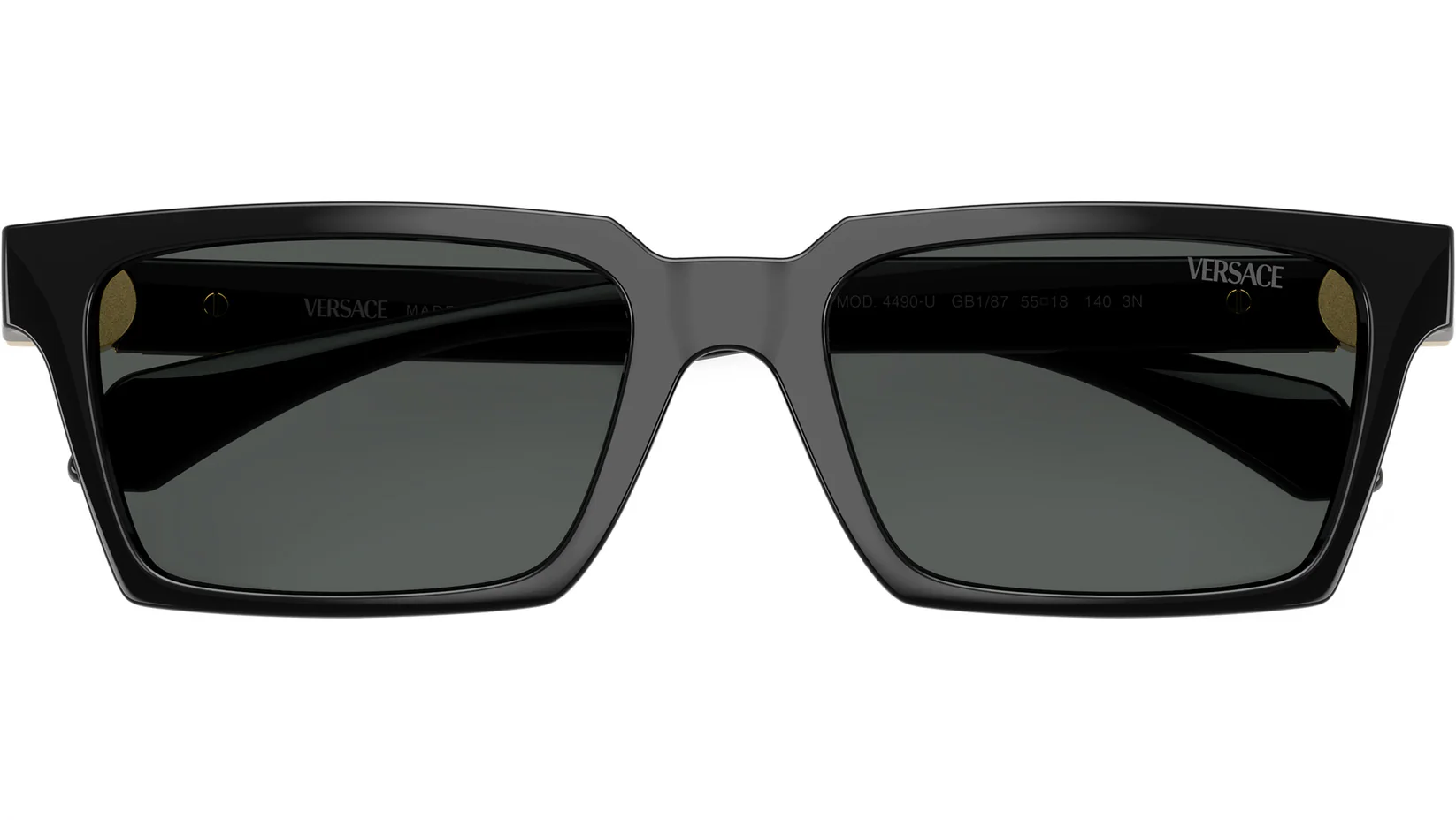 Versace 0VE4490U GB1/87 Sunglasses Black 55mm Unisex 5
