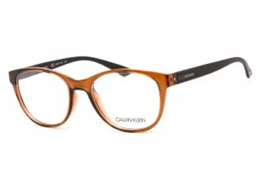 Calvin Klein CK19572 281 Eyeglasses Crystal Amber