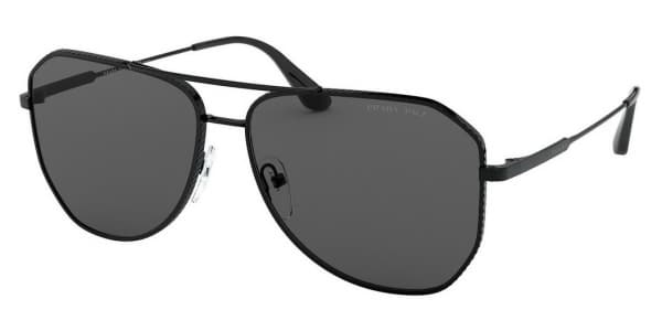 Prada SPR 63X 1AB-08G PR 63XS Polarized Sunglasses Black 150mm Men
