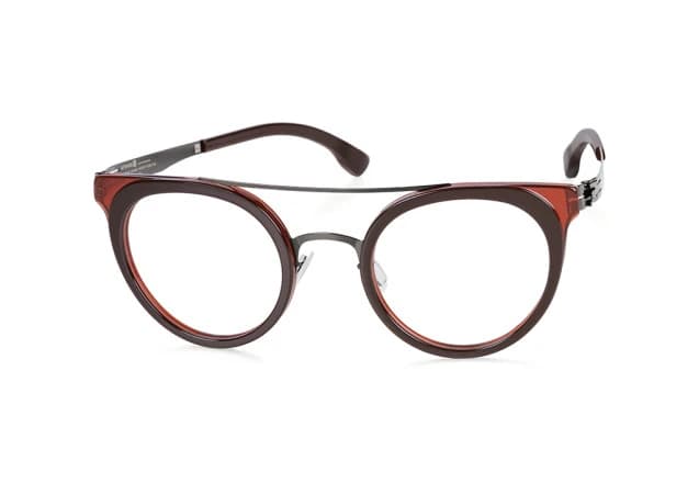 ic! berlin Nadine H. Eyeglasses Gunmetal / Merlot 47mm Unisex