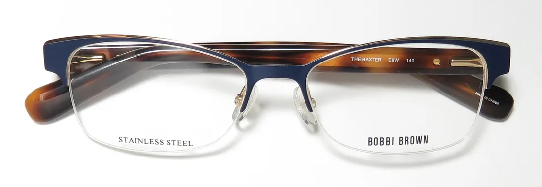 Bobbi Brown The Baxter 0e8w Eyeglasses Blue Brown 51mm 2