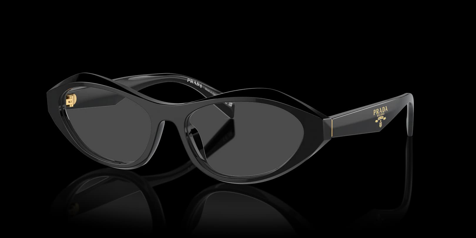 Prada 0PR A21V 16K1O1 Eyeglasses Black 53mm Women