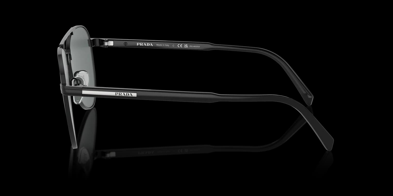 Prada 0PR A58S 1AB5Z1 Sunglasses Black 61mm Men 3