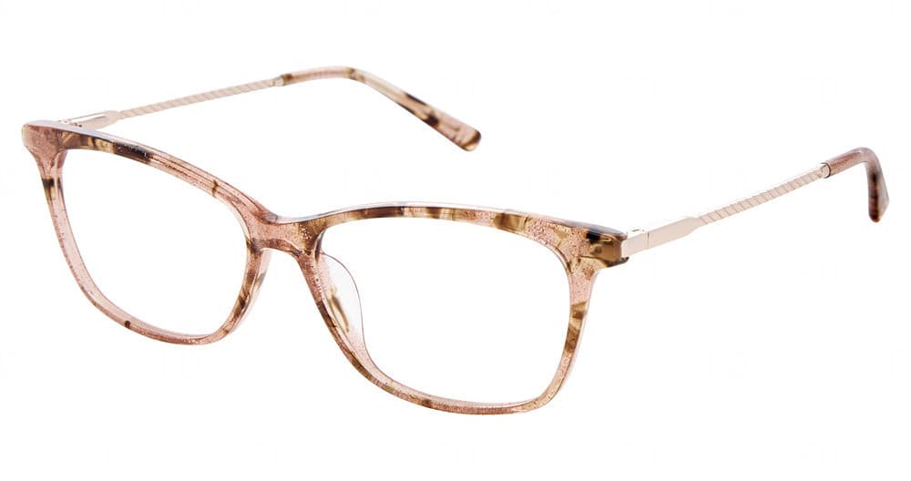 Nicole Miller BARNELL C05 Eyeglasses Rose Glitz 57mm Women