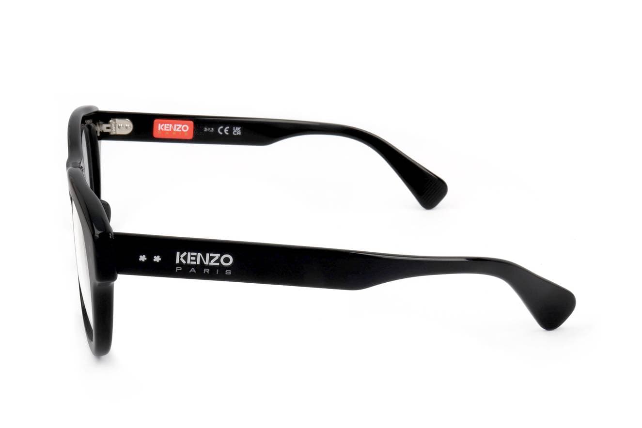 Kenzo KZ50175F 001 Eyeglasses Black 55mm Unisex 3