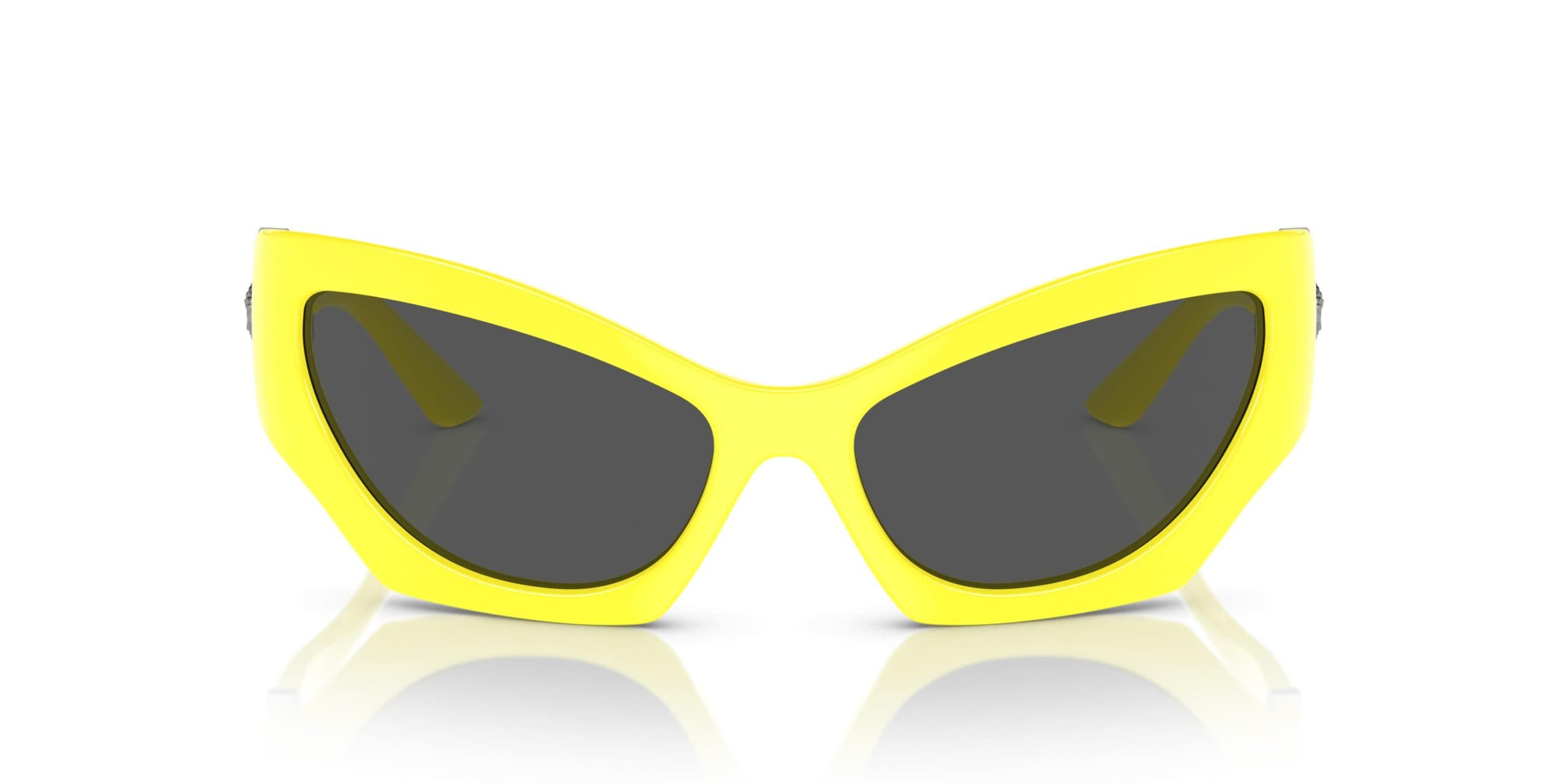 Versace 0VE4450 541887 Sunglasses Neon Yellow 60mm Women 2