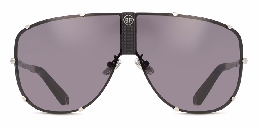 Philipp Plein SPP075M 0K07 Sunglasses Polished Palladium 69mm Unisex 2