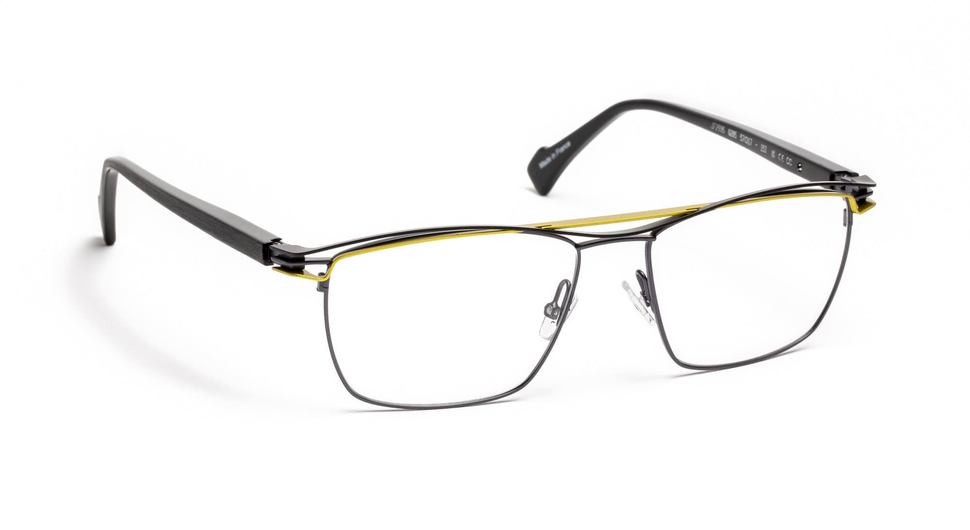 J.F. Rey JF2905 C0205 Eyeglasses Anthracite/carbon/yellow 57mm Men