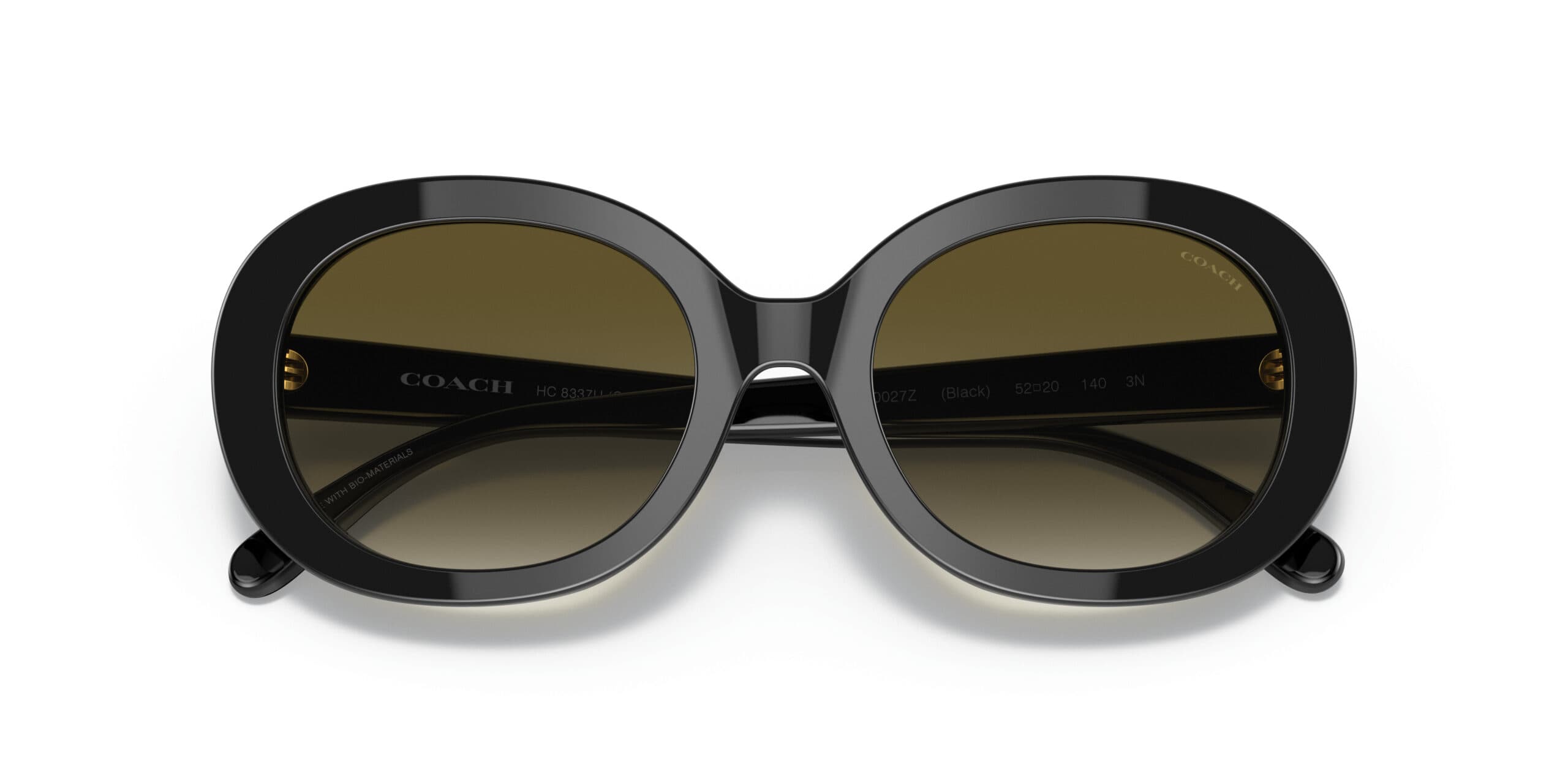Coach HC8337U 50027Z Sunglasses Black 52mm Women 5