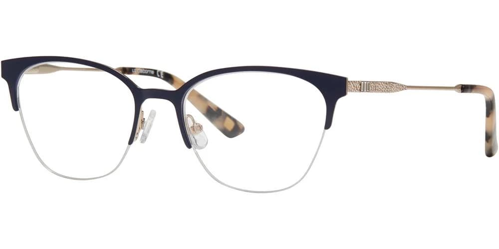 Liz Claiborne L658 0KY2 Eyeglasses Blue Gold 51mm Women