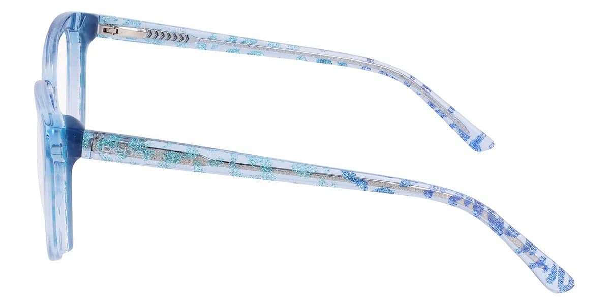 Bebe BB5208 422 Eyeglasses Blue Animal 52mm Women 3