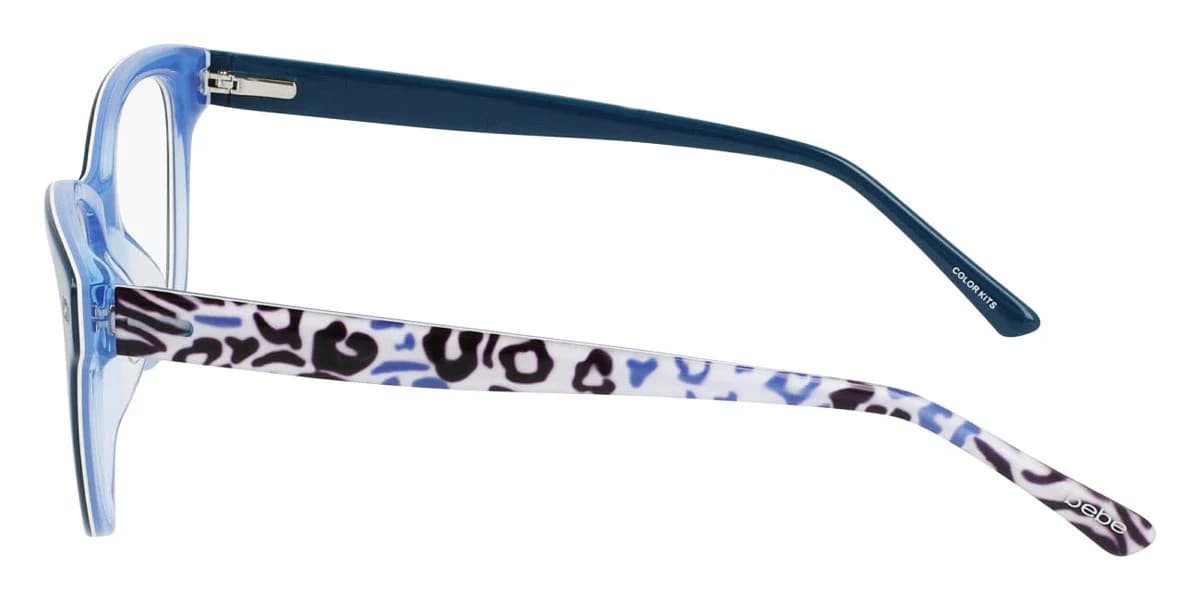 Bebe BB5194 400 Eyeglasses Blue Animal 53mm Women 3