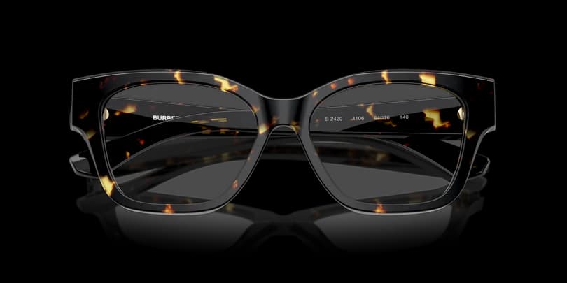 Burberry 0BE2420 4106 Eyeglasses Yellow Tortoise 54mm Women 4