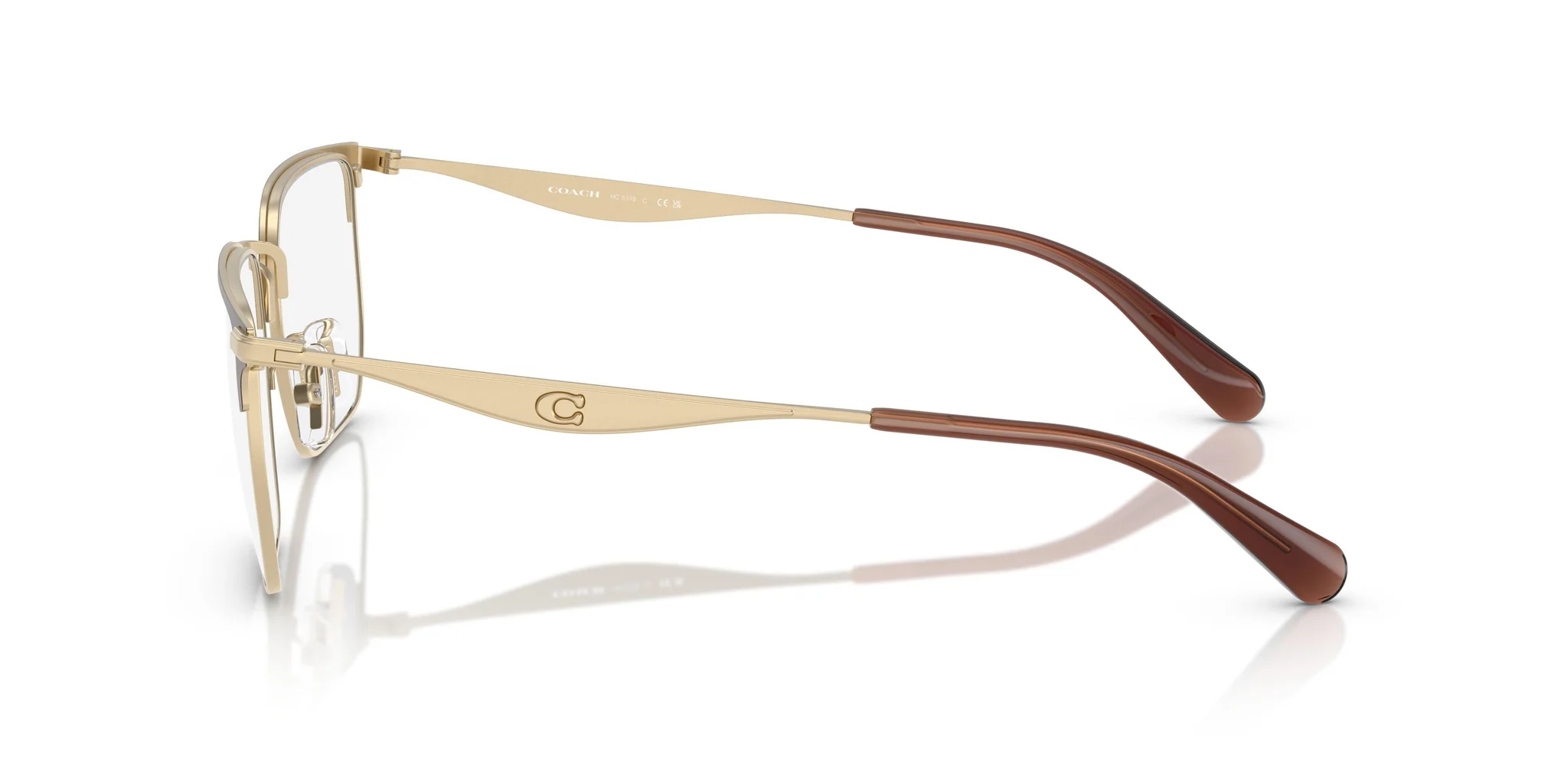 Coach 0HC5178 9439 Eyeglasses Satin Light Gold 54mm Men 3