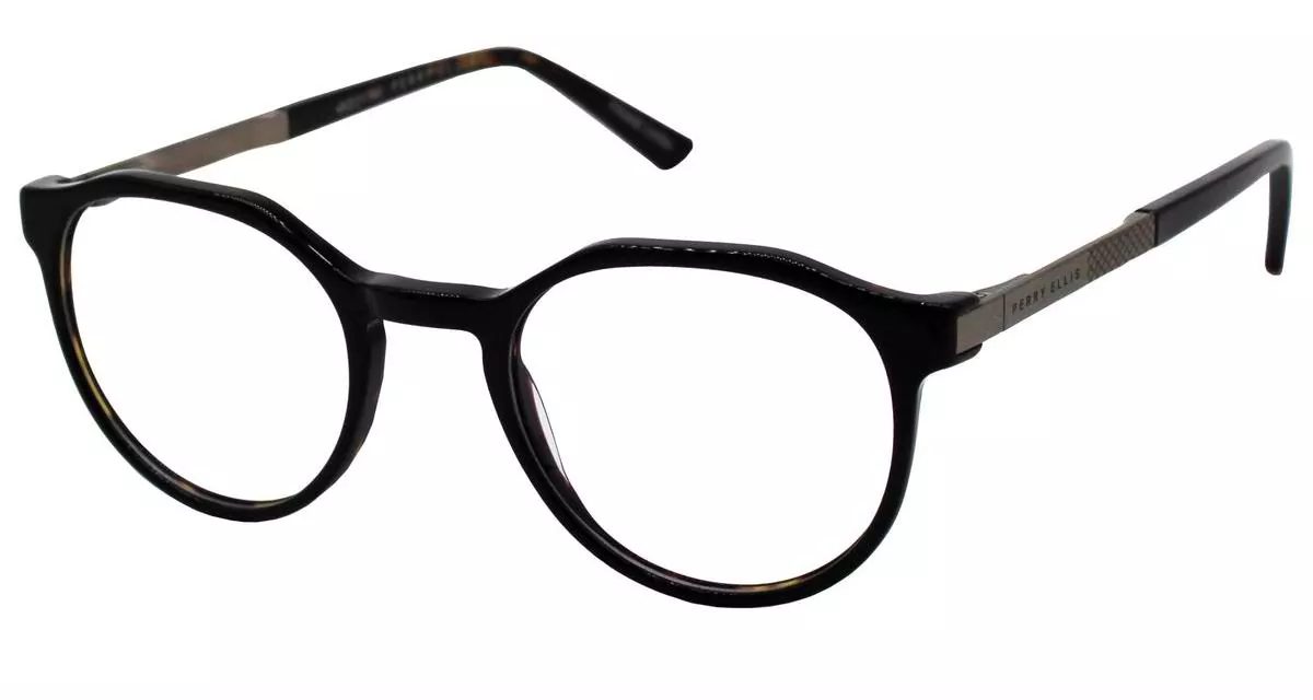 Perry Ellis PE1264 1 Eyeglasses Black Tortoise 48mm Unisex