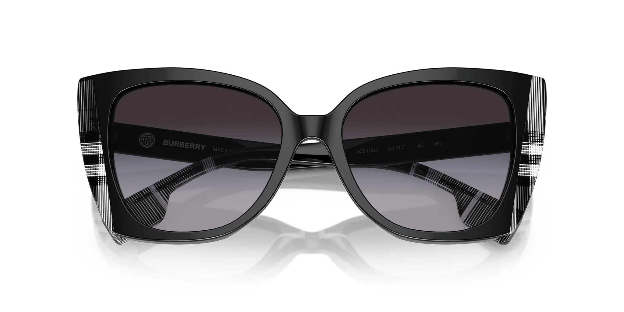 Burberry 0BE4393 40518G Sunglasses Black 54mm Women 5