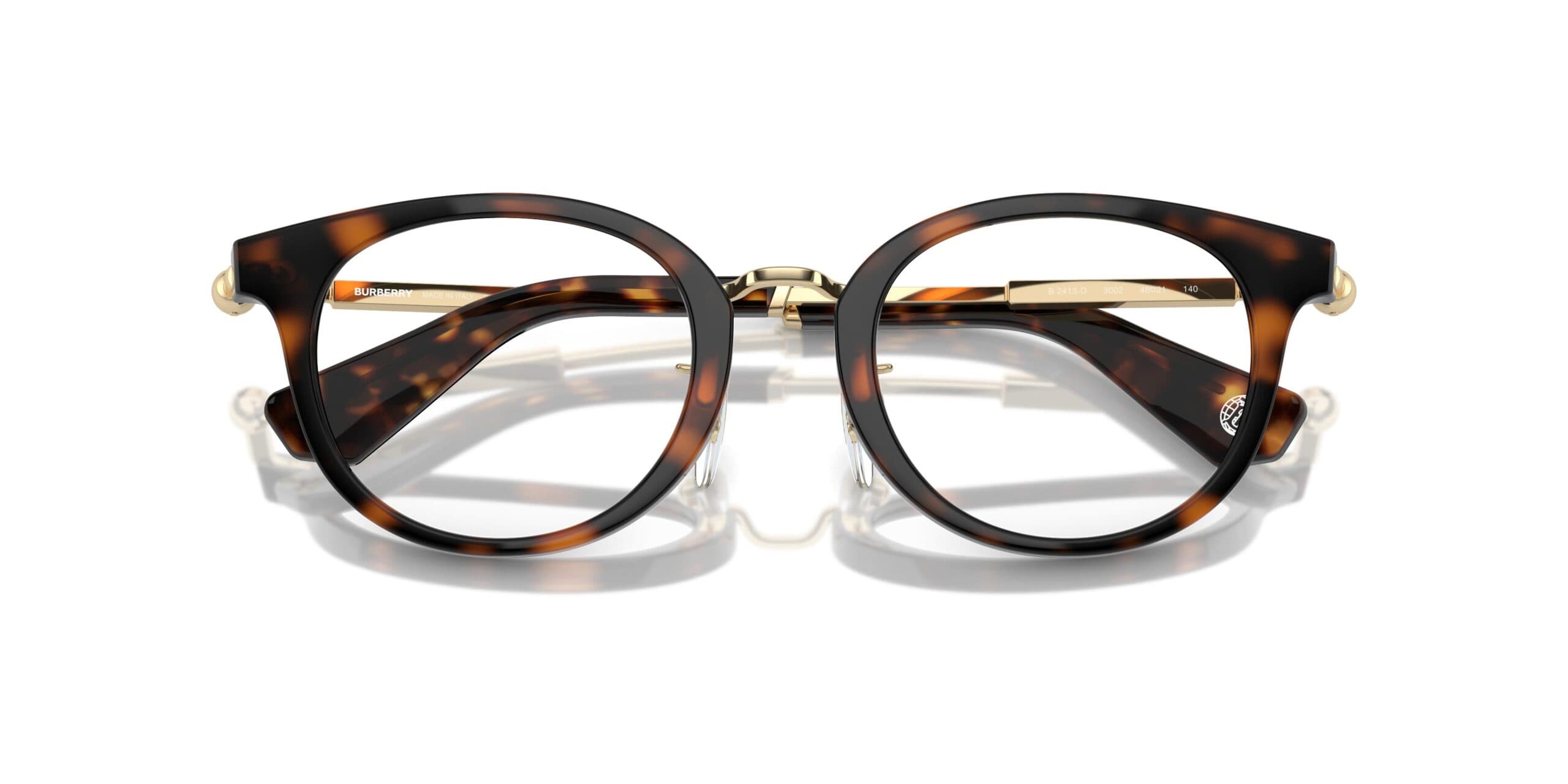 Burberry 0BE2413D 3002 Eyeglasses Dark Havana 48mm Women 5