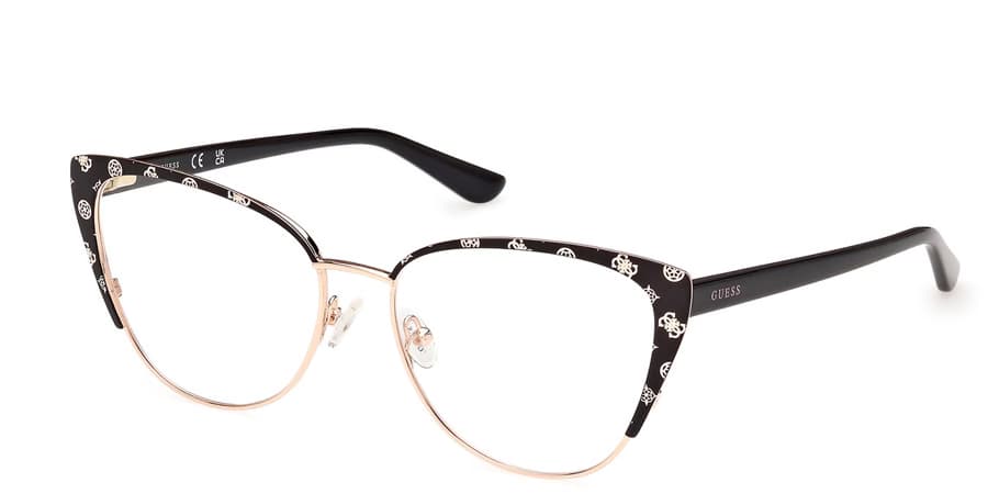 Guess GU50121 005 Eyeglasses Black 55mm Women
