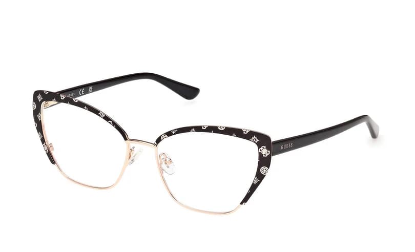 Guess GU50122 005 Eyeglasses Black 54mm Women