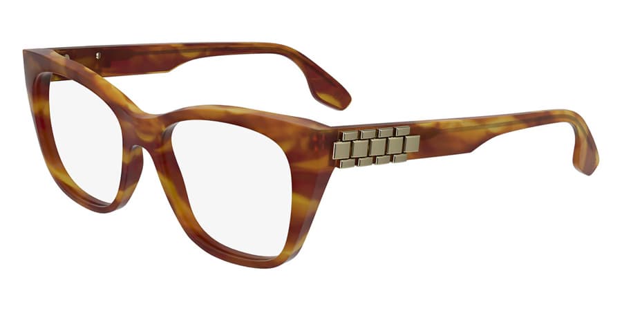 Victoria Beckham VB2662 223 Eyeglasses Striped Blonde Havana 52mm Women