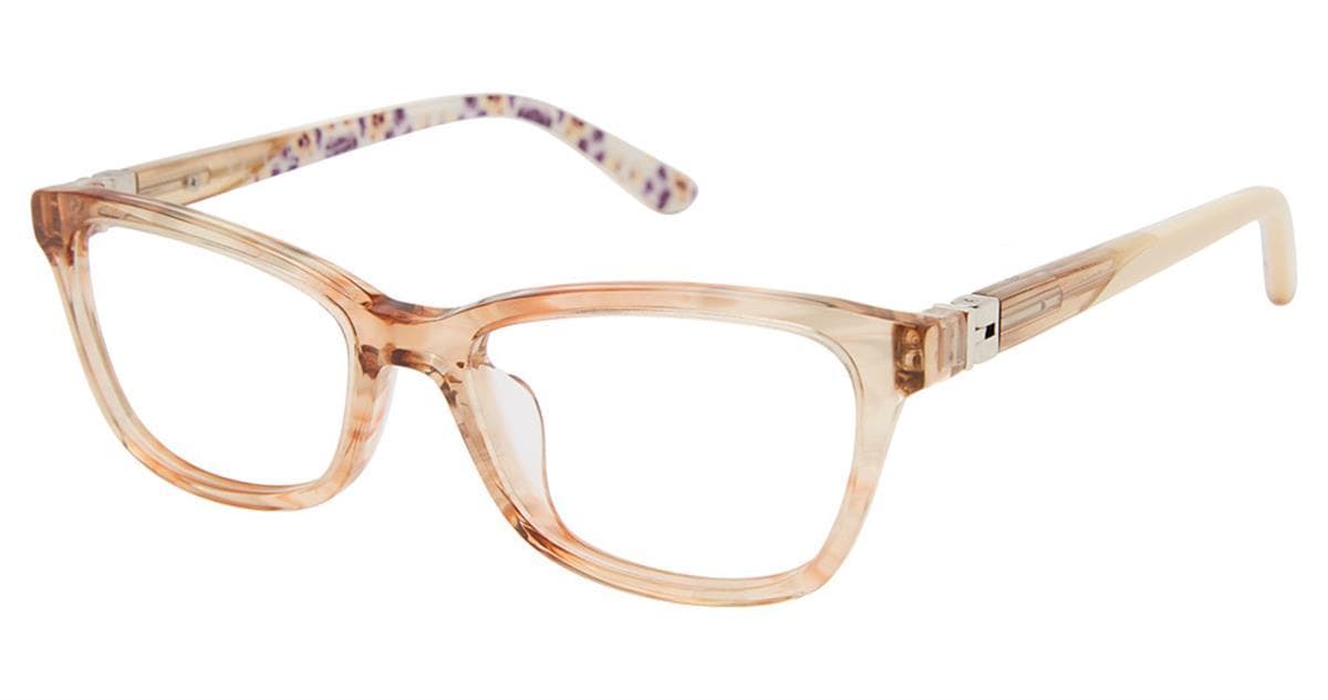 Nicole Miller NMLILOU 03 Eyeglasses Transparent Brown 47mm Kids