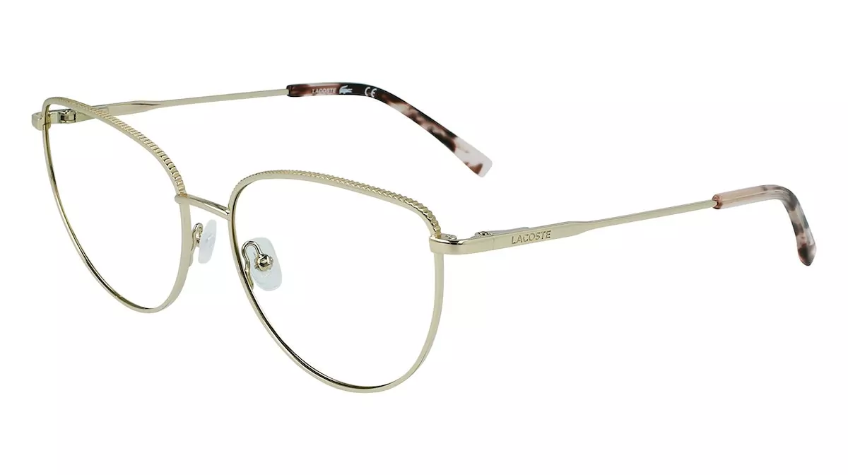 Lacoste L2280 712 Eyeglasses Light Gold 56mm Women