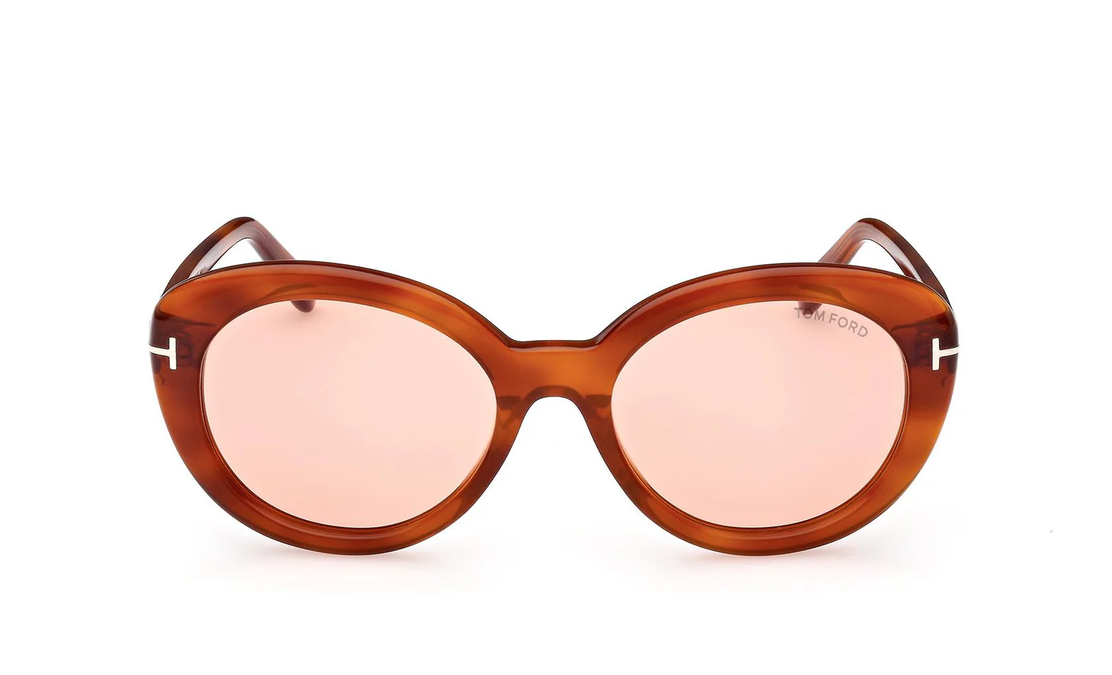 Tom Ford FT1009 53Y Sunglasses Blonde Havana 55mm Women 2