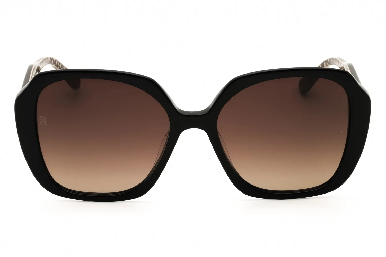 Tommy Hilfiger TH 2105/S 7YQ Sunglasses Black Pattern Brown 54mm Women 2