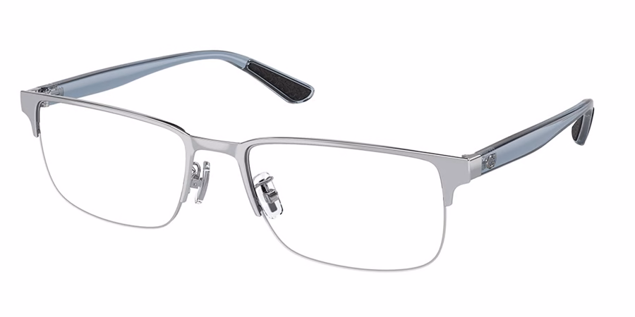Coach 0HC5158 9001 Eyeglasses Shiny Silver 56mm Men