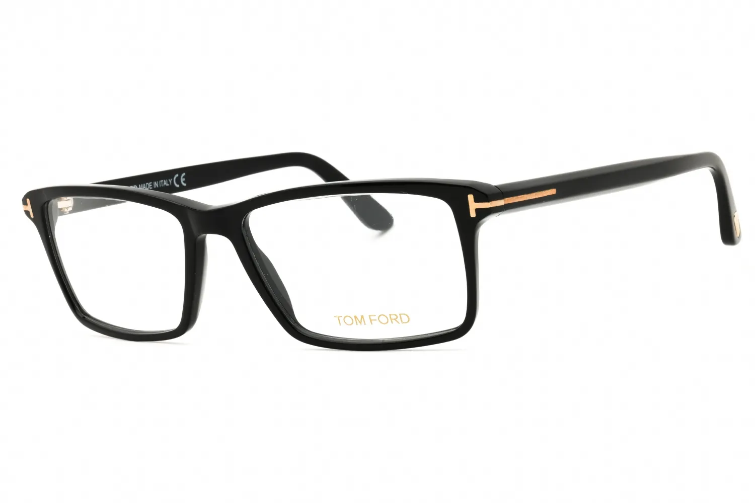 Tom Ford FT5408 001 Eyeglasses Shiny Black 56mm Men