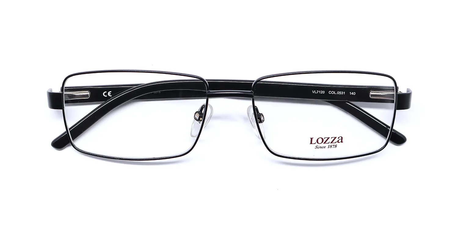 Lozza Vl2120 0531 Eyeglasses Black 55mm 2