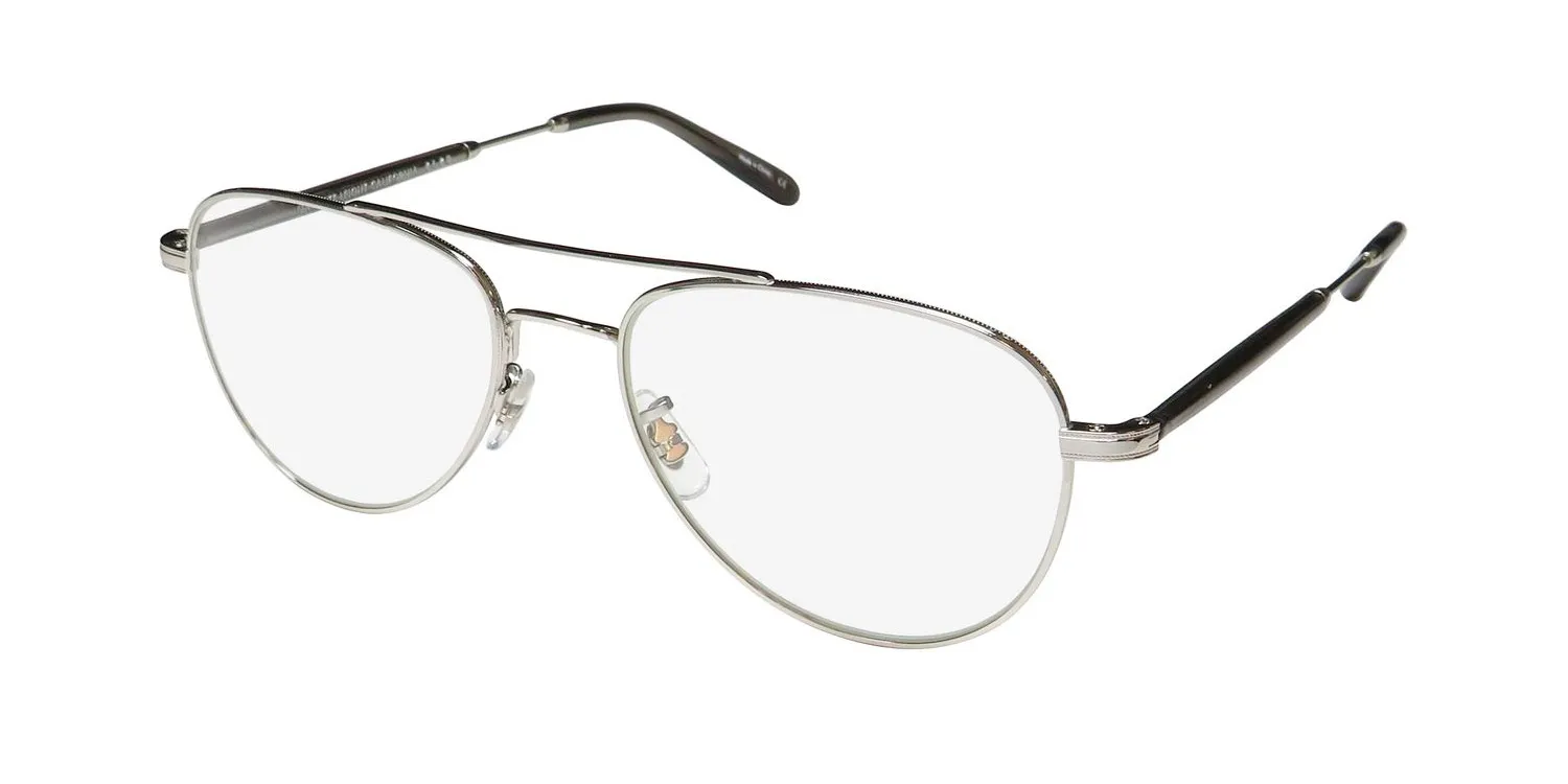 Garrett Leight Linnie Blue Light Technology sv-gcr Eyeglasses Silver 51mm Unisex