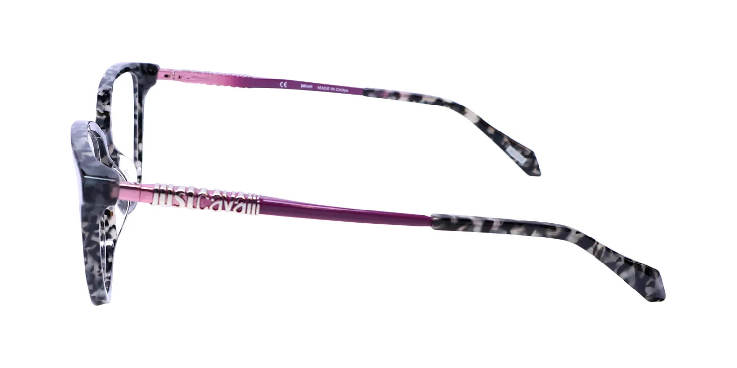 Just Cavalli Vjc008 09sx Eyeglasses Transparent Grey Havana 54mm 4