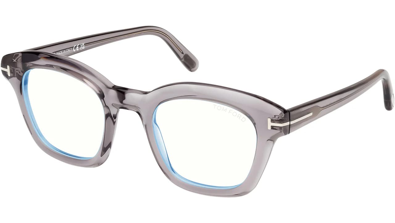 Tom Ford FT5961B 020 Eyeglasses Grey 49mm Women