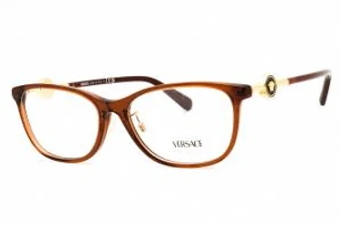 Versace VE3297D 5324 Eyeglasses Transparent Brown 55mm